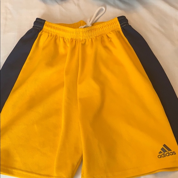 Yellow and blue basketball shorts - Picture 1 of 2